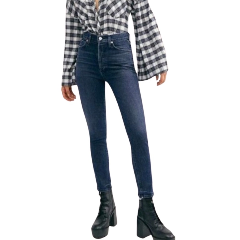 Free People High Rise Skinny Jeans